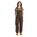 Berne Womens Softstone Insulated Bib Overall, Tuscan - Extra Large WB515TSNS480